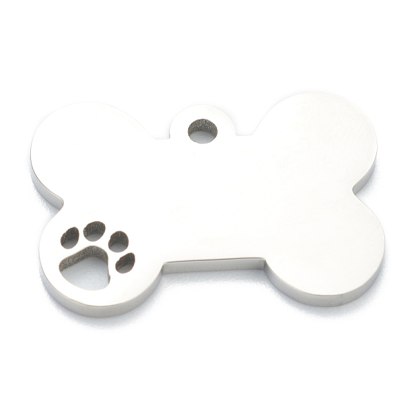 PandaHall 304 Stainless Steel Pet Pendants, Dog Bone, Stainless Steel Color, 17x25x2mm, Hole: 2mm 304 Stainless Steel Dog
PandaHall 304 Stainless Steel Pet Pendants, Dog Bone, Stainless Steel Color, 17x25x2mm, Hole: 2mm 304 Stainless Steel Dog