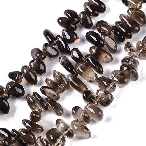 PandaHall Natural Smoky Quartz Beads Strands, Nuggets, 10~17x6.5~10x7.5~11mm, Hole: 1.2mm, 12.28~16.22''(31.2~41.2cm) Smoky Quartz Nuggets
PandaHall Natural Smoky Quartz Beads Strands, Nuggets, 10~17x6.5~10x7.5~11mm, Hole: 1.2mm, 12.28~16.22''(31.2~41.2cm) Smoky Quartz Nuggets