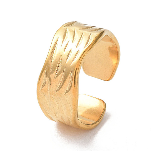 PandaHall Ion Plating(IP) 304 Stainless Steel Wave Open Cuff Rings, Golden, Inner Diameter: 17.9mm 304 Stainless Steel Ring
PandaHall Ion Plating(IP) 304 Stainless Steel Wave Open Cuff Rings, Golden, Inner Diameter: 17.9mm 304 Stainless Steel Ring