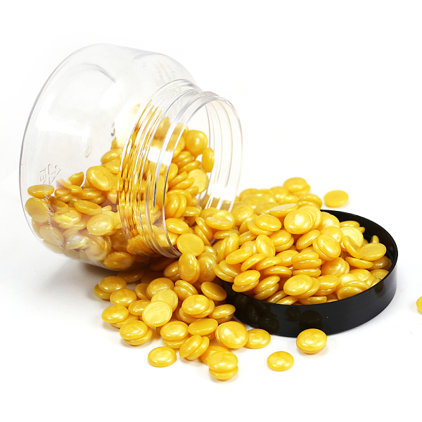 PandaHall Hard Wax Beans, Body Hair Removal, Depilatory Hot Film Wax, Pearlized, Flat Round, Gold, 9x6.3cm, Net weight: 150g Wax Flat Round
PandaHall Hard Wax Beans, Body Hair Removal, Depilatory Hot Film Wax, Pearlized, Flat Round, Gold, 9x6.3cm, Net weight: 150g Wax Flat Round