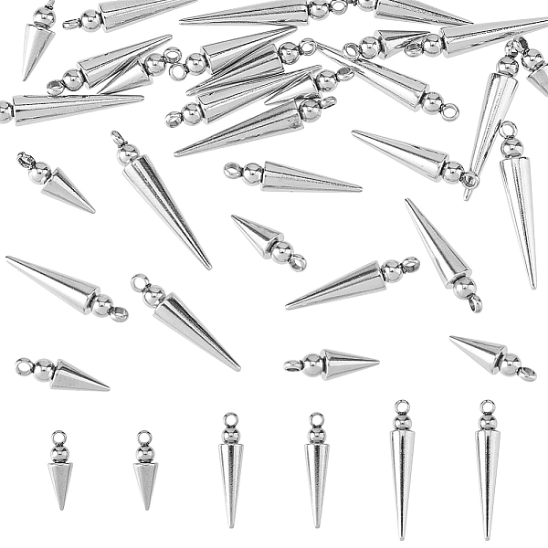 PandaHall DICOSMETIC 30Pcs 3 Style 304 Stainless Steel Pendants, Cone/Spike Charm, Stainless Steel Color, 12~21.5x4mm, Hole: 1.4mm...
PandaHall DICOSMETIC 30Pcs 3 Style 304 Stainless Steel Pendants, Cone/Spike Charm, Stainless Steel Color, 12~21.5x4mm, Hole: 1.4mm...