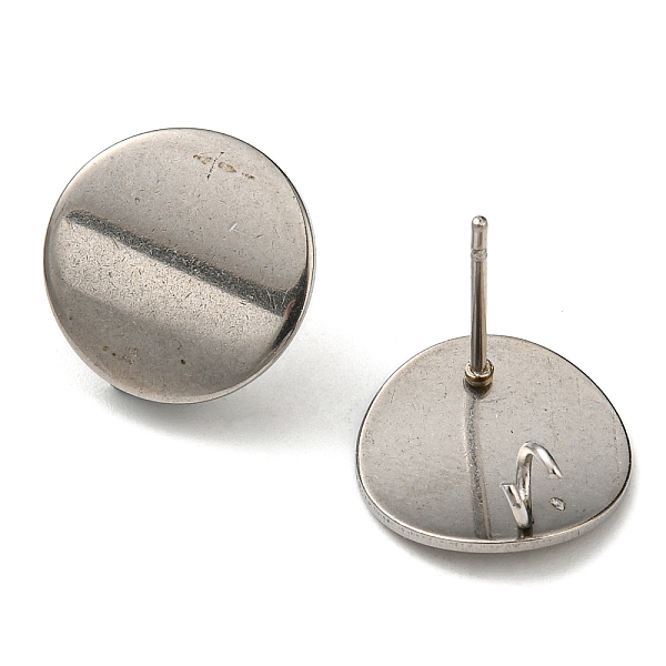 PandaHall 304 Stainless Steel Stud Earring Findings, Flat Round with Vertical Loops, Stainless Steel Color, 13mm 304 Stainless Steel Flat...
PandaHall 304 Stainless Steel Stud Earring Findings, Flat Round with Vertical Loops, Stainless Steel Color, 13mm 304 Stainless Steel Flat...