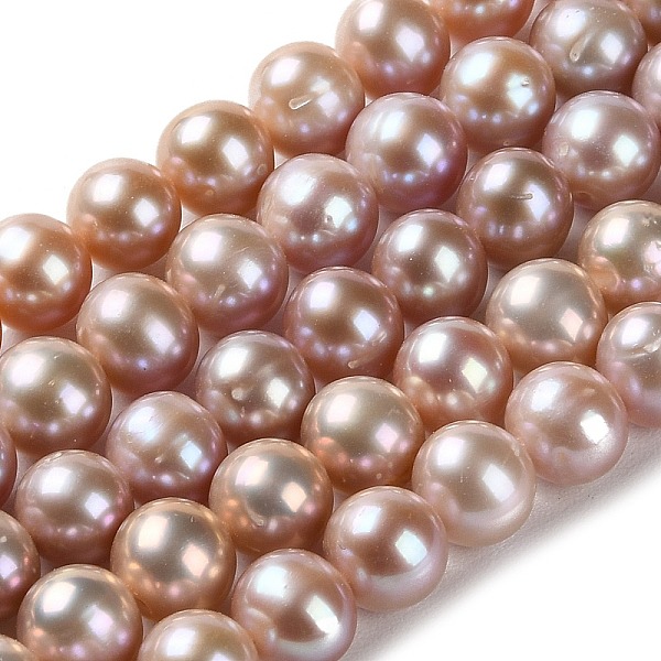 PandaHall Natural Pearl Beads Strands, Round, Grade 4A, Rosy Brown, 7.5~8mm, Hole: 0.5mm, about 52pcs/strand, 15.87''(40.3cm) Pearl Round
PandaHall Natural Pearl Beads Strands, Round, Grade 4A, Rosy Brown, 7.5~8mm, Hole: 0.5mm, about 52pcs/strand, 15.87''(40.3cm) Pearl Round