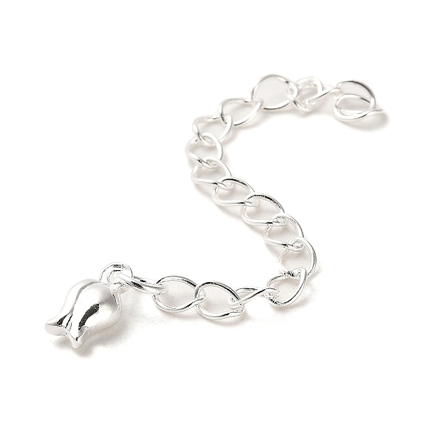 PandaHall Rack Plating Brass Curb Chain Extender, End Chains with Flower Drop, 925 Sterling Silver Plated, 58mm Brass Flower
PandaHall Rack Plating Brass Curb Chain Extender, End Chains with Flower Drop, 925 Sterling Silver Plated, 58mm Brass Flower