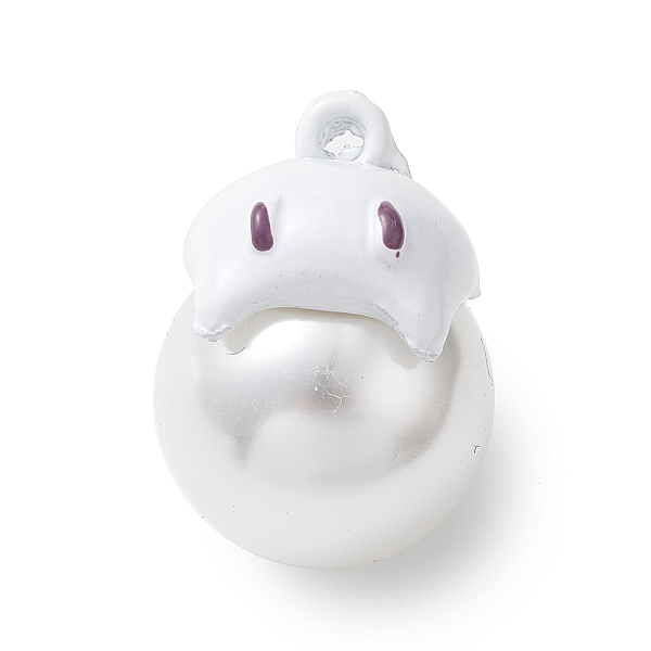 PandaHall Halloween Spray Painted Alloy Pendants, with Plastic Pearls, Ghost Charm, White, 22x16x19mm, Hole: 2mm Alloy+Plastic Ghost White
PandaHall Halloween Spray Painted Alloy Pendants, with Plastic Pearls, Ghost Charm, White, 22x16x19mm, Hole: 2mm Alloy+Plastic Ghost White