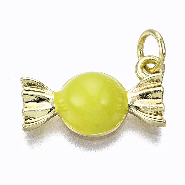 PandaHall Brass Enamel Charms, with Jump Rings, Cadmium Free & Nickel Free & Lead Free, Real 16K Gold Plated, Candy Shape, Yellow...
PandaHall Brass Enamel Charms, with Jump Rings, Cadmium Free & Nickel Free & Lead Free, Real 16K Gold Plated, Candy Shape, Yellow...