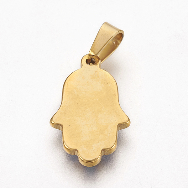 PandaHall 304 Stainless Steel Enamel Pendants, with Rhinestone, Hamsa Hand/Hand of Fatima /Hand of Miriam, Golden, Dodger Blue...
PandaHall 304 Stainless Steel Enamel Pendants, with Rhinestone, Hamsa Hand/Hand of Fatima /Hand of Miriam, Golden, Dodger Blue...