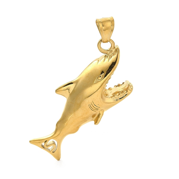 PandaHall 304 Stainless Steel Big Pendants, Shark Charm, Golden, 52x14x21mm, Hole: 9x5mm 304 Stainless Steel Shark
PandaHall 304 Stainless Steel Big Pendants, Shark Charm, Golden, 52x14x21mm, Hole: 9x5mm 304 Stainless Steel Shark