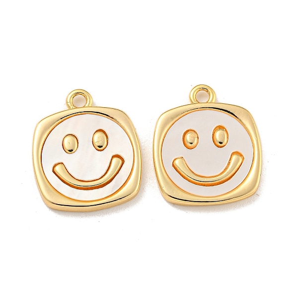 PandaHall Natural White Shell Pendants, Rack Plating Brass Smiling Face Charms, Real 18K Gold Plated, 16x13x2mm, Hole: 1.6mm White Shell...
PandaHall Natural White Shell Pendants, Rack Plating Brass Smiling Face Charms, Real 18K Gold Plated, 16x13x2mm, Hole: 1.6mm White Shell...
