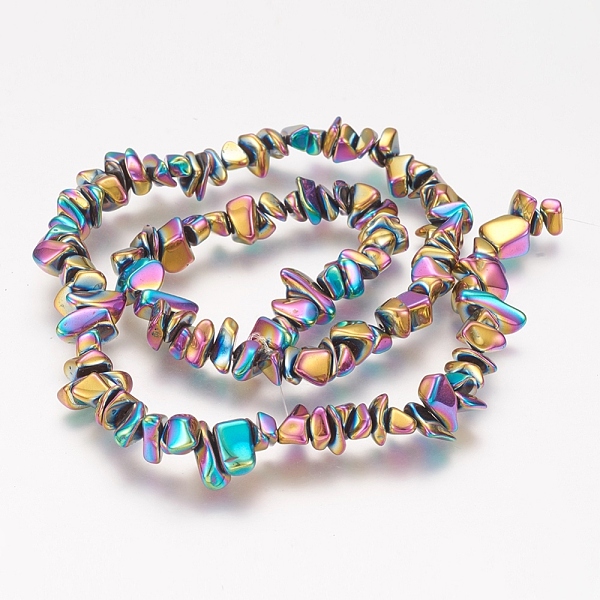 PandaHall Electroplate Non-magnetic Synthetic Hematite Beads Strands, Nuggets, Multi-color Plated, 5~15x4~8mm, Hole: 1mm, 15.5 inch~16.4...
PandaHall Electroplate Non-magnetic Synthetic Hematite Beads Strands, Nuggets, Multi-color Plated, 5~15x4~8mm, Hole: 1mm, 15.5 inch~16.4...