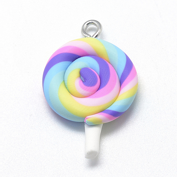 PandaHall Handmade Polymer Clay Pendants, Lollipop, Hot Pink, 28~33x19~21x6~7mm, Hole: 2mm Polymer Clay Candy
PandaHall Handmade Polymer Clay Pendants, Lollipop, Hot Pink, 28~33x19~21x6~7mm, Hole: 2mm Polymer Clay Candy
