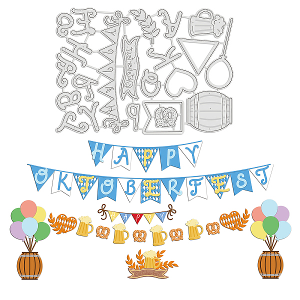 PandaHall Banner for Oktoberfest Carbon Steel Cutting Dies Stencils, for DIY Scrapbooking, Photo Album, Decorative Embossing, Paper Card...
PandaHall Banner for Oktoberfest Carbon Steel Cutting Dies Stencils, for DIY Scrapbooking, Photo Album, Decorative Embossing, Paper Card...