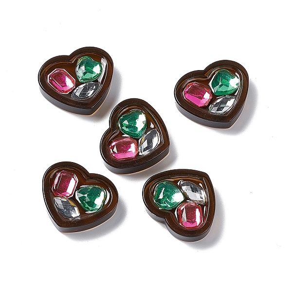 PandaHall Opaque Acrylic Cabochons, with Rhinestone, Heart, Coconut Brown, 23.5x26.7x7mm Acrylic Heart
PandaHall Opaque Acrylic Cabochons, with Rhinestone, Heart, Coconut Brown, 23.5x26.7x7mm Acrylic Heart