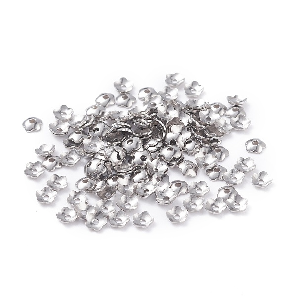 PandaHall 5-Petal 316 Surgical Stainless Steel Bead Caps, Stainless Steel Color, 4x1mm, Hole: 1mm, about 125pcs/5g 316 Surgical Stainless...
PandaHall 5-Petal 316 Surgical Stainless Steel Bead Caps, Stainless Steel Color, 4x1mm, Hole: 1mm, about 125pcs/5g 316 Surgical Stainless...