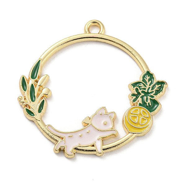 PandaHall Alloy Enamel Pendants, Golden, Ring Charm, Cat Shape, 29.5x30x1.5mm, Hole: 2mm Alloy+Enamel Cat Shape
PandaHall Alloy Enamel Pendants, Golden, Ring Charm, Cat Shape, 29.5x30x1.5mm, Hole: 2mm Alloy+Enamel Cat Shape