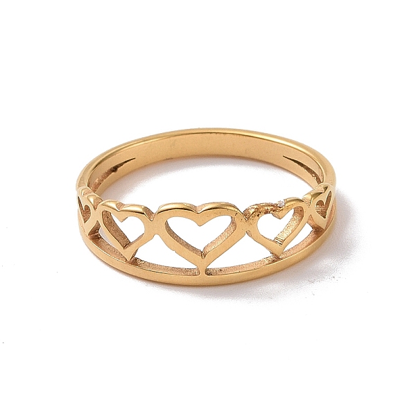 PandaHall Ion Plating(IP) 201 Stainless Steel Hollow Heart Finger Ring for Valentine's Day, Golden, US Size 6 1/2(16.9mm) 201 Stainless...
PandaHall Ion Plating(IP) 201 Stainless Steel Hollow Heart Finger Ring for Valentine's Day, Golden, US Size 6 1/2(16.9mm) 201 Stainless...