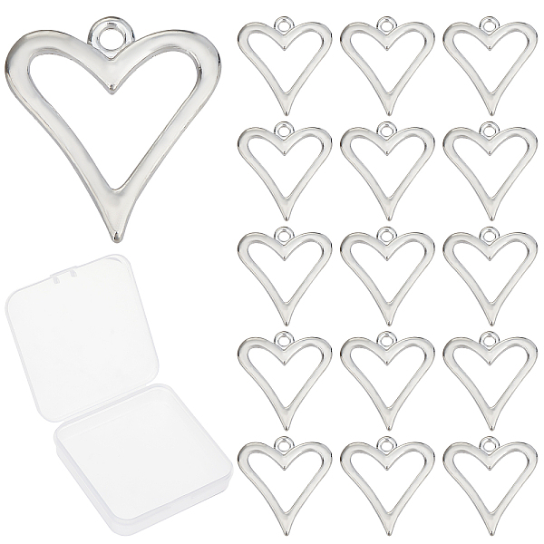 PandaHall Beebeecraft 50Pcs Alloy Pendants, Cadmium Free & Nickel Free & Lead Free, Heart, Silver, 20x18.5x1.5mm, Hole: 1.8mm Alloy Heart
PandaHall Beebeecraft 50Pcs Alloy Pendants, Cadmium Free & Nickel Free & Lead Free, Heart, Silver, 20x18.5x1.5mm, Hole: 1.8mm Alloy Heart