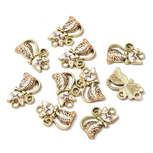 PandaHall Alloy Enamel Pendants, Light Gold, Cat, Camel, 21x13x2mm, Hole: 2mm Alloy+Enamel Cat Shape Brown
PandaHall Alloy Enamel Pendants, Light Gold, Cat, Camel, 21x13x2mm, Hole: 2mm Alloy+Enamel Cat Shape Brown