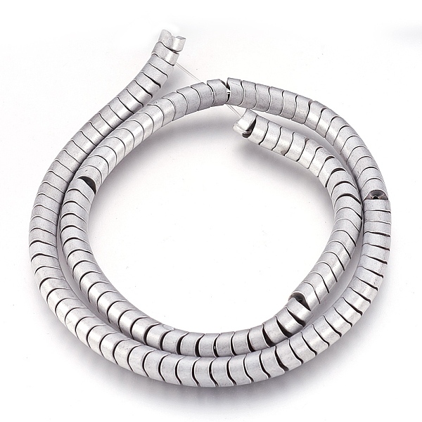 PandaHall Electroplate Non-magnetic Synthetic Hematite Bead Strands, Frosted, Wave Column, Platinum Plated, 6x4mm, Hole: 1mm, about...
PandaHall Electroplate Non-magnetic Synthetic Hematite Bead Strands, Frosted, Wave Column, Platinum Plated, 6x4mm, Hole: 1mm, about...
