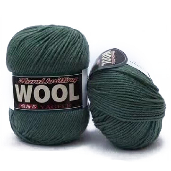 PandaHall Polyester & Wool Yarn for Sweater Hat, 4-Strands Wool Threads for Knitting Crochet Supplies, Dark Slate Gray, about 100g/roll...
PandaHall Polyester & Wool Yarn for Sweater Hat, 4-Strands Wool Threads for Knitting Crochet Supplies, Dark Slate Gray, about 100g/roll...
