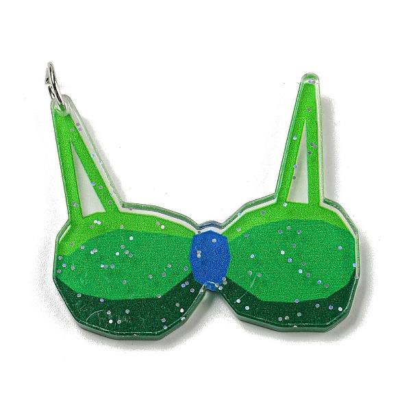 PandaHall Printed Acrylic Pendants, with Iron Jump Ring, Clothes, 34x38x2.5mm, Hole: 5.5mm Iron+Acrylic Clothes Green
PandaHall Printed Acrylic Pendants, with Iron Jump Ring, Clothes, 34x38x2.5mm, Hole: 5.5mm Iron+Acrylic Clothes Green