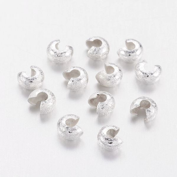PandaHall Brass Crimp Beads Covers, Nickel Free, Silver Color Plated, 4mm In Diameter, Hole: 2mm Brass
PandaHall Brass Crimp Beads Covers, Nickel Free, Silver Color Plated, 4mm In Diameter, Hole: 2mm Brass