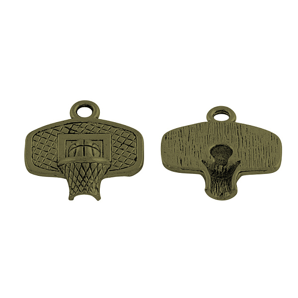 PandaHall Tibetan Style Alloy Sport Pendants, Basketball Hoop, Cadmium Free & Nickel Free & Lead Free, Antique Bronze, 20x20x4mm, Hole: 3mm...
PandaHall Tibetan Style Alloy Sport Pendants, Basketball Hoop, Cadmium Free & Nickel Free & Lead Free, Antique Bronze, 20x20x4mm, Hole: 3mm...