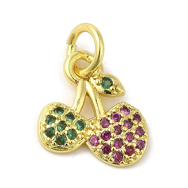 PandaHall Brass Micro Pave Colorful Cubic Zirconia Charms, Real 18K Gold Plated, Cherry, 12x10x1.5mm, Hole: 3mm Brass+Cubic Zirconia Cherry
PandaHall Brass Micro Pave Colorful Cubic Zirconia Charms, Real 18K Gold Plated, Cherry, 12x10x1.5mm, Hole: 3mm Brass+Cubic Zirconia Cherry