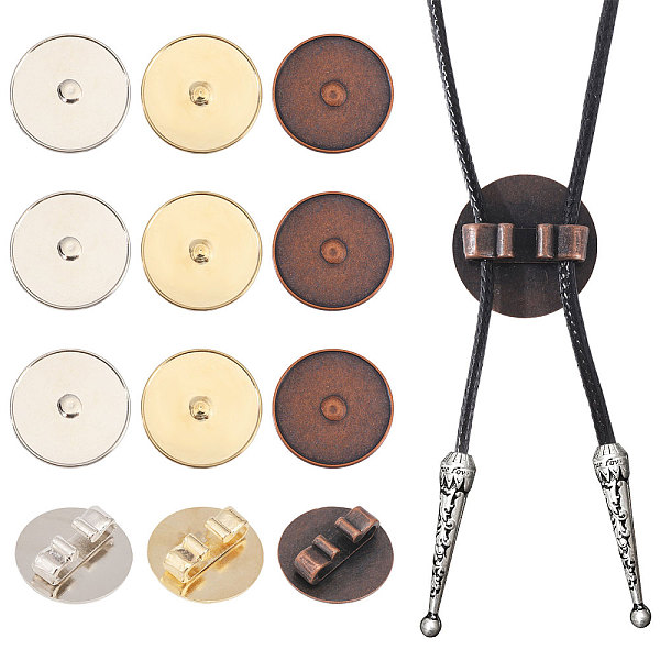 PandaHall CHGCRAFT 12Pcs 3 Colors Alloy Bolo Tie Slides Clasp Cabochon Settings, Blank Bolo Tie Slides Low Profile Accessories, Flat Round...
PandaHall CHGCRAFT 12Pcs 3 Colors Alloy Bolo Tie Slides Clasp Cabochon Settings, Blank Bolo Tie Slides Low Profile Accessories, Flat Round...