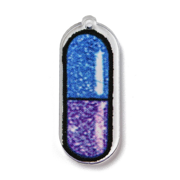 PandaHall Printed Transparent Acrylic Pendants, Capsule, 29.5x12x2mm, Hole: 1.2mm Acrylic Others
PandaHall Printed Transparent Acrylic Pendants, Capsule, 29.5x12x2mm, Hole: 1.2mm Acrylic Others