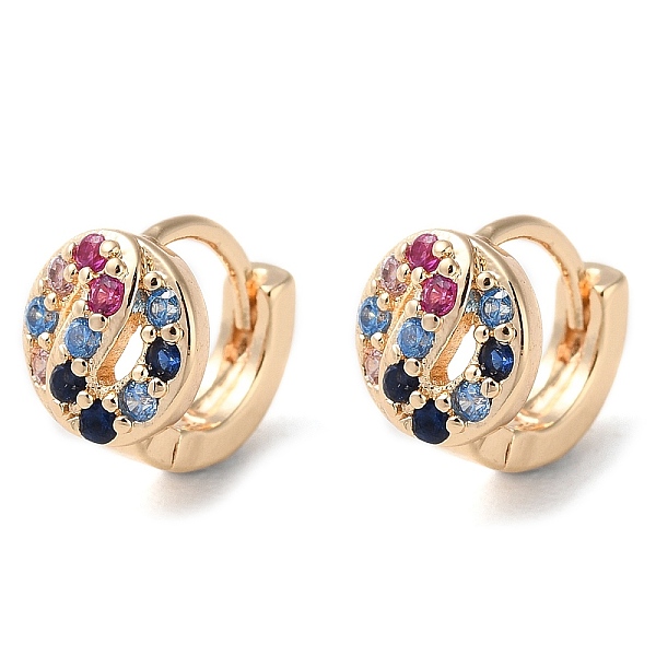PandaHall Rack Plating Brass Micro Pave Colorful Cubic Zirconia Hoop Earrings for Women, Flat Round, Light Gold, 9x7.5mm Brass Flat Round
PandaHall Rack Plating Brass Micro Pave Colorful Cubic Zirconia Hoop Earrings for Women, Flat Round, Light Gold, 9x7.5mm Brass Flat Round