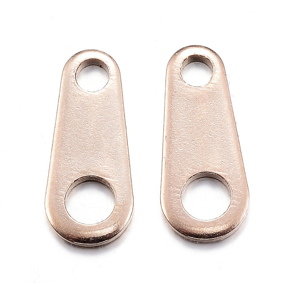 PandaHall Ion Plating(IP) 304 Stainless Steel Chain Tabs, Chain Extender Connectors, Teardrop, Rose Gold, 12.5x6.5x1mm, Hole: 2mm & 3mm 304...
PandaHall Ion Plating(IP) 304 Stainless Steel Chain Tabs, Chain Extender Connectors, Teardrop, Rose Gold, 12.5x6.5x1mm, Hole: 2mm & 3mm 304...