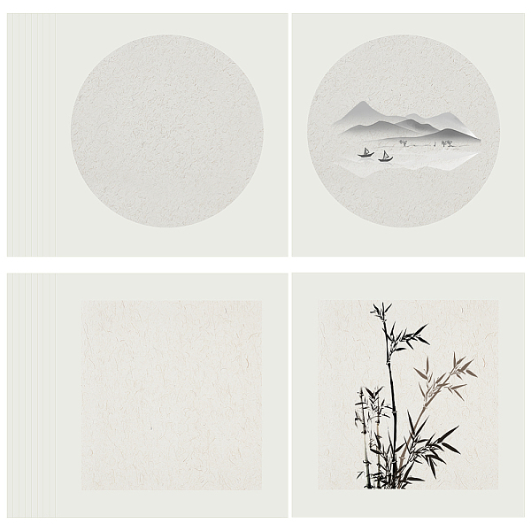PandaHall 2 Sets 2 Style Chinese Rice Paper Card, Xuan Paper, Rectangle, Calligraphy Painting Supplies, WhiteSmoke, 27x25x0.05cm..., White
PandaHall 2 Sets 2 Style Chinese Rice Paper Card, Xuan Paper, Rectangle, Calligraphy Painting Supplies, WhiteSmoke, 27x25x0.05cm..., White
