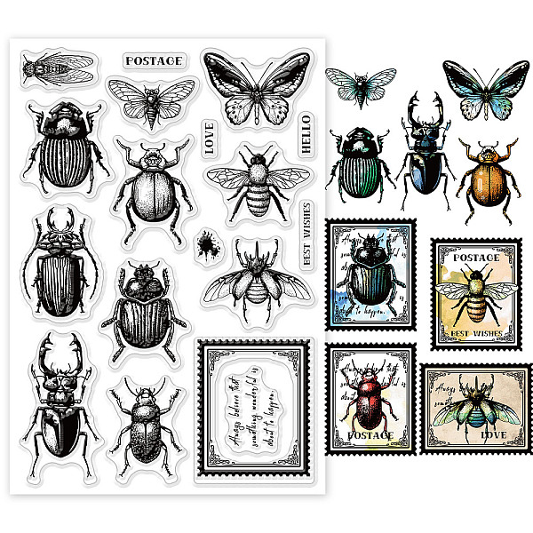 PandaHall PVC Plastic Stamps, for DIY Scrapbooking, Photo Album Decorative, Cards Making, Stamp Sheets, Insect Pattern, 160x110x3mm Plastic...
PandaHall PVC Plastic Stamps, for DIY Scrapbooking, Photo Album Decorative, Cards Making, Stamp Sheets, Insect Pattern, 160x110x3mm Plastic...
