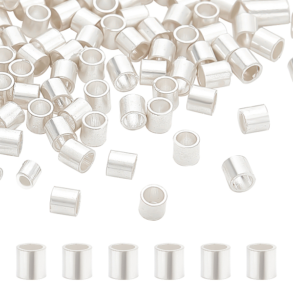 PandaHall BENECREAT 100Pcs 925 Sterling Silver Crimp Beads, Tube, Silver, 2x2mm, Hole: 1.4mm Sterling Silver Tube
PandaHall BENECREAT 100Pcs 925 Sterling Silver Crimp Beads, Tube, Silver, 2x2mm, Hole: 1.4mm Sterling Silver Tube