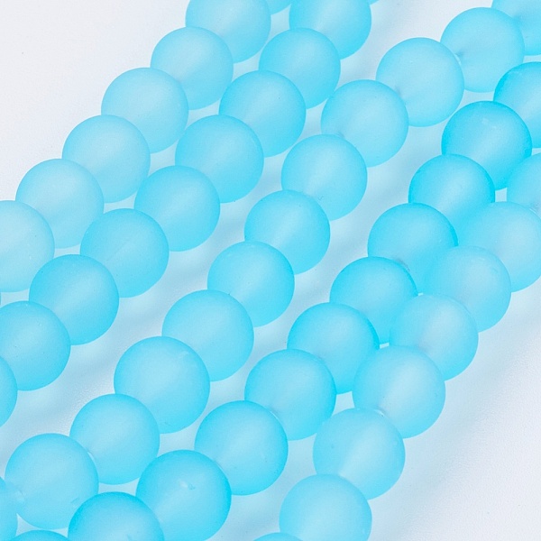 PandaHall Transparent Glass Bead Strands, Frosted, Round, Light Sky Blue, 6mm, Hole: 1.3~1.6mm, about 140pcs/strand, 31.4 inch Glass Round...
PandaHall Transparent Glass Bead Strands, Frosted, Round, Light Sky Blue, 6mm, Hole: 1.3~1.6mm, about 140pcs/strand, 31.4 inch Glass Round...