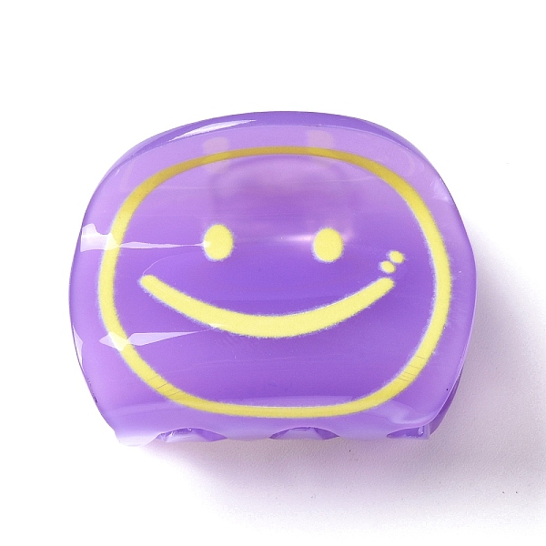 PandaHall Smiling Face Pattern Acrylic Claw Hair Clips, with Iron Findings, Hair Accessories for Women Girls Thick Hair, Medium Purple...
PandaHall Smiling Face Pattern Acrylic Claw Hair Clips, with Iron Findings, Hair Accessories for Women Girls Thick Hair, Medium Purple...