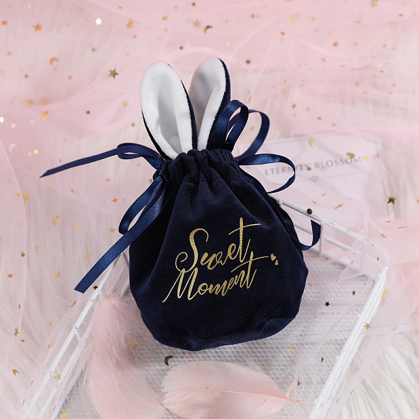 PandaHall Drawstring Velvet Bags, with Rabbit Ear, Sweet Moment Printed Gift Bag, Wedding Celebration Candy Bags, Dark Blue, 17x10x13cm...
PandaHall Drawstring Velvet Bags, with Rabbit Ear, Sweet Moment Printed Gift Bag, Wedding Celebration Candy Bags, Dark Blue, 17x10x13cm...