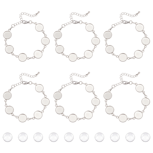 PandaHall UNICRAFTALE 12 Sets 17cm Bracelets Making Kit 304 Stainless Steel Bracelets Bezel Cabochon Bracelet Metal Jewellery Connector...
PandaHall UNICRAFTALE 12 Sets 17cm Bracelets Making Kit 304 Stainless Steel Bracelets Bezel Cabochon Bracelet Metal Jewellery Connector...