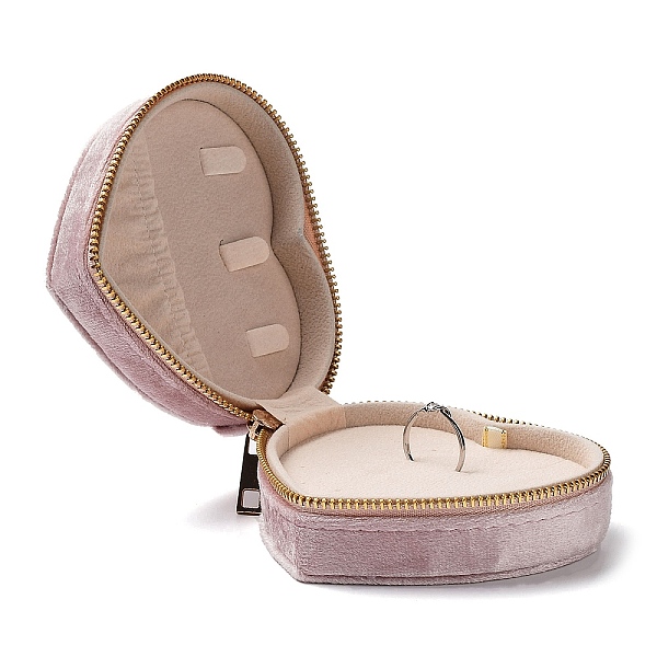 PandaHall Heart Velvet Jewelry Storage Zipper Boxes, Jewelry Organizer Travel Case, for Necklace, Ring Earring Holder, Pink, 9.5x10.4x4.3cm...
PandaHall Heart Velvet Jewelry Storage Zipper Boxes, Jewelry Organizer Travel Case, for Necklace, Ring Earring Holder, Pink, 9.5x10.4x4.3cm...