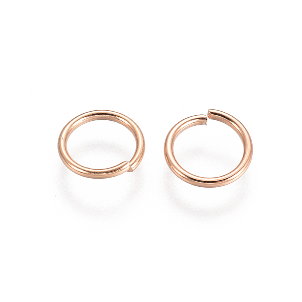 PandaHall 304 Stainless Steel Open Jump Rings, Rose Gold, 21 Gauge, 6x0.7mm, Inner Diameter: 4.6mm 304 Stainless Steel
PandaHall 304 Stainless Steel Open Jump Rings, Rose Gold, 21 Gauge, 6x0.7mm, Inner Diameter: 4.6mm 304 Stainless Steel