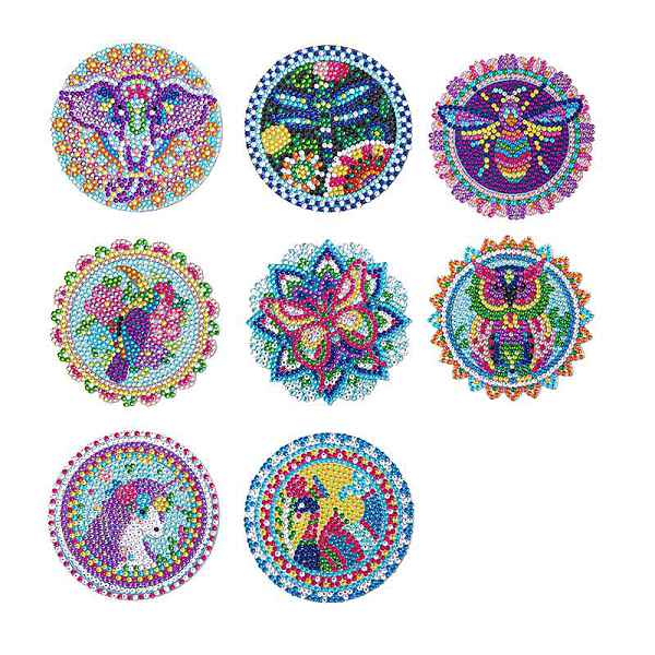 PandaHall Animal Theme Unicorn/Bird/Insects DIY Diamond Painting Round Coaster Kits, Including Resin Rhinestones Bag, Diamond Sticky Pen...
PandaHall Animal Theme Unicorn/Bird/Insects DIY Diamond Painting Round Coaster Kits, Including Resin Rhinestones Bag, Diamond Sticky Pen...