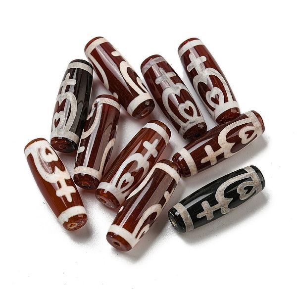 PandaHall Tibetan Style dZi Beads Strands, Natural Dyed Agate Beads, Rice, Red, Nectar Bottle Pattern, 30x10mm, Hole: 2mm Tibetan Agate Rice...
PandaHall Tibetan Style dZi Beads Strands, Natural Dyed Agate Beads, Rice, Red, Nectar Bottle Pattern, 30x10mm, Hole: 2mm Tibetan Agate Rice...