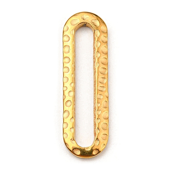 PandaHall 304 Stainless Steel Linking Rings, Hammered, Oval, Golden, 25x7.5x2mm, Inner Diameter: 21x3mm 304 Stainless Steel Oval
PandaHall 304 Stainless Steel Linking Rings, Hammered, Oval, Golden, 25x7.5x2mm, Inner Diameter: 21x3mm 304 Stainless Steel Oval