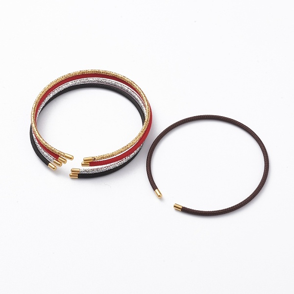 PandaHall Braided 304 Stainless Steel Wire Bracelet Making, with Golden End Caps, Mixed Color, 0.2cm, Inner Diameter: 2-1/4 inch(5.6cm) 304..., Multicolor
PandaHall Braided 304 Stainless Steel Wire Bracelet Making, with Golden End Caps, Mixed Color, 0.2cm, Inner Diameter: 2-1/4 inch(5.6cm) 304..., Multicolor