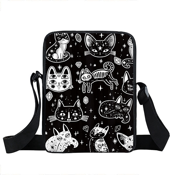 PandaHall Nylon Crossbody Bags, Gothic Style Messenger Bag for Wiccan Lovers, Cat Shape, 33x22x10cm Nylon Cat Shape Black
PandaHall Nylon Crossbody Bags, Gothic Style Messenger Bag for Wiccan Lovers, Cat Shape, 33x22x10cm Nylon Cat Shape Black