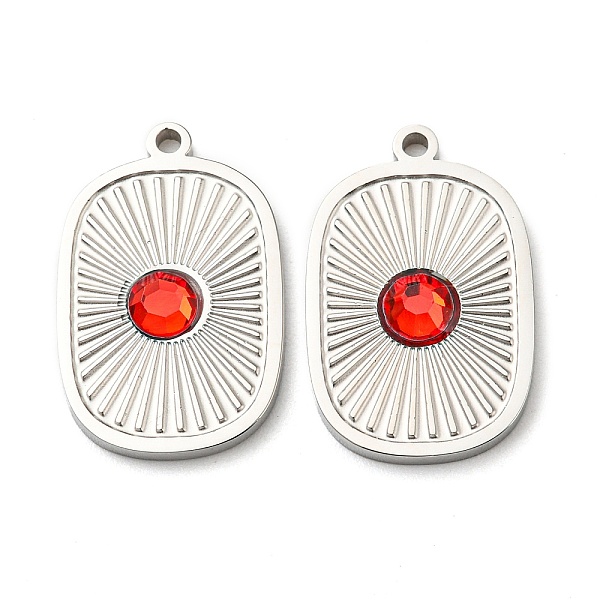 PandaHall 304 Stainless Steel Pendants, with Red Glass, Rectangle Charms, Stainless Steel Color, 17.5x11.5x2.5mm, Hole: 1.2mm Glass...
PandaHall 304 Stainless Steel Pendants, with Red Glass, Rectangle Charms, Stainless Steel Color, 17.5x11.5x2.5mm, Hole: 1.2mm Glass...