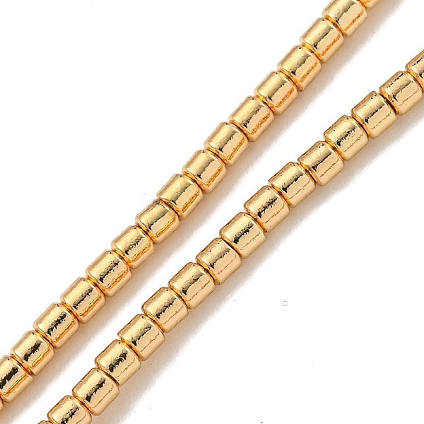 PandaHall Electroplated Synthetic Non-Magnetic Hematite Beads Strands, Column, Light Gold Plated, 2x2mm, Hole: 0.7mm, about 185pcs/strand...
PandaHall Electroplated Synthetic Non-Magnetic Hematite Beads Strands, Column, Light Gold Plated, 2x2mm, Hole: 0.7mm, about 185pcs/strand...