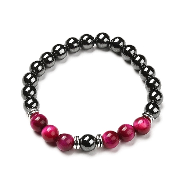 PandaHall Natural Tiger Eye(Dyed) Beads Stretch Bracelets Set, with Non-Magnetic Synthetic Hematite Beads, Medium Violet Red, Inner Diameter...
PandaHall Natural Tiger Eye(Dyed) Beads Stretch Bracelets Set, with Non-Magnetic Synthetic Hematite Beads, Medium Violet Red, Inner Diameter...