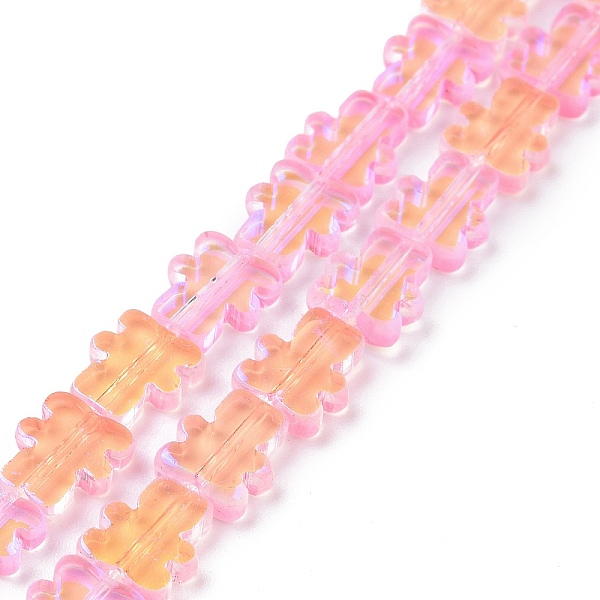 PandaHall Transparent Electroplate Glass Beads Strands, AB Color Plated, Bear, Hot Pink, 9~9.5x8x2.5mm, Hole: 0.7mm, about 45pcs/strand...
PandaHall Transparent Electroplate Glass Beads Strands, AB Color Plated, Bear, Hot Pink, 9~9.5x8x2.5mm, Hole: 0.7mm, about 45pcs/strand...